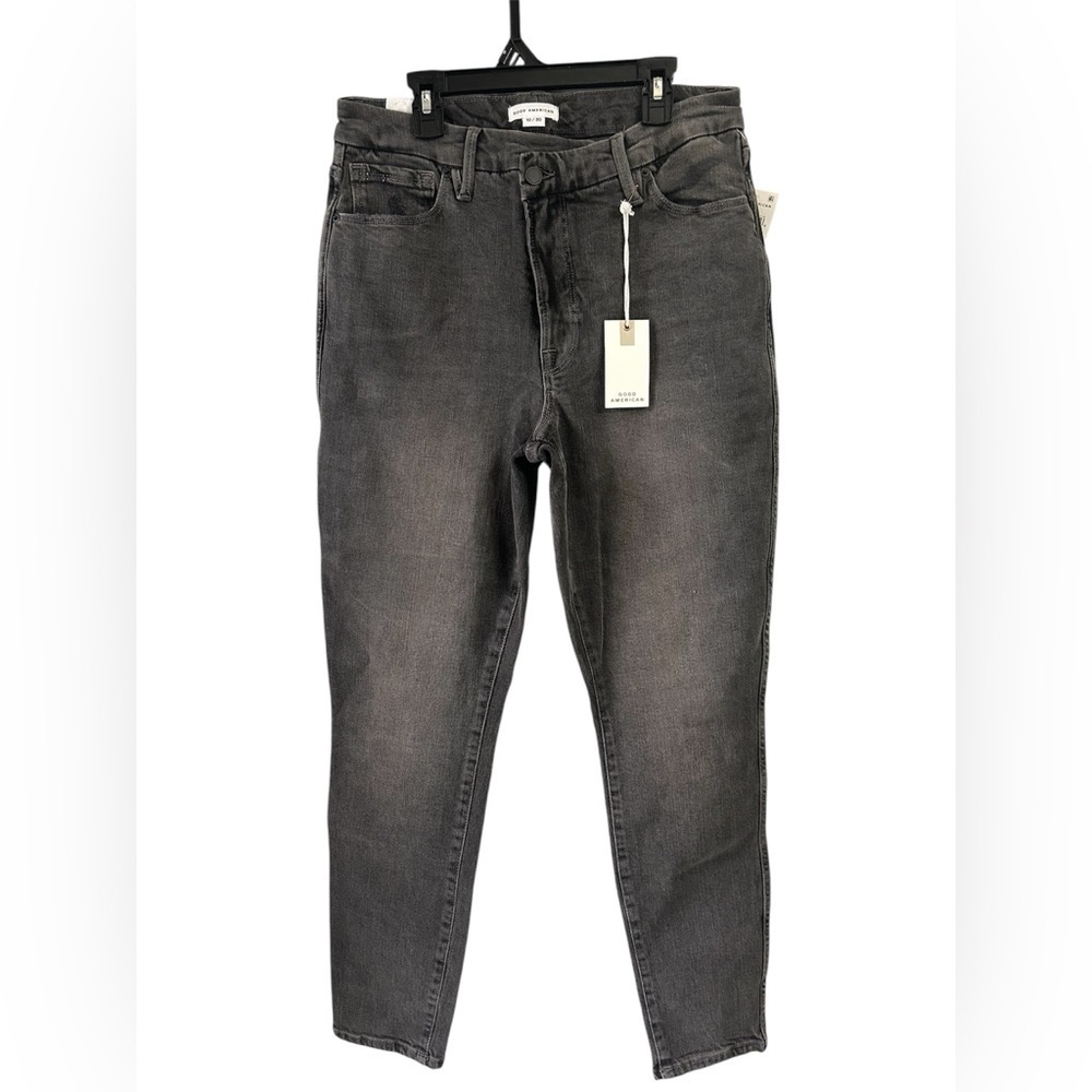 Good American size 10/30 NWT Good Curve Skinny Black Fall Essential Denim Jeans